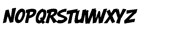 Hero Bump Regular Font UPPERCASE
