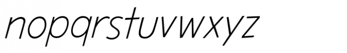 Hero Sandwich Pro Thin Italic Font LOWERCASE