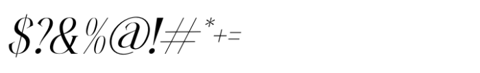 Heroic Brutal Italic Font OTHER CHARS