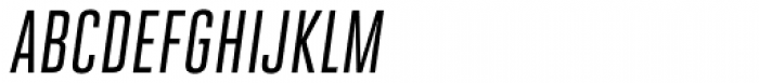 Heroic Condensed Regular Oblique Font UPPERCASE