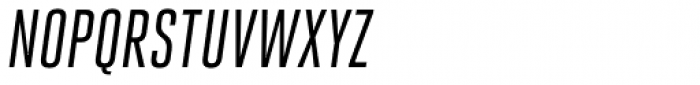 Heroic Condensed Regular Oblique Font UPPERCASE