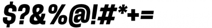 Herokid Bold Narrow Italic Font OTHER CHARS