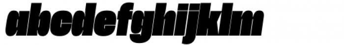 Herokid Heavy Narrow Italic Font LOWERCASE