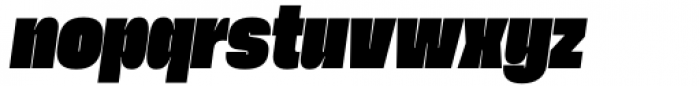 Herokid Heavy Narrow Italic Font LOWERCASE
