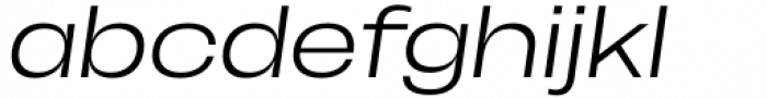 Herokid Light Expanded Italic Font LOWERCASE