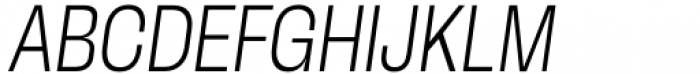 Herokid Light Narrow Italic Font UPPERCASE