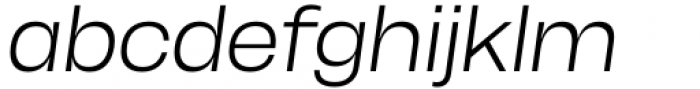 Herokid Light Wide Italic Font LOWERCASE