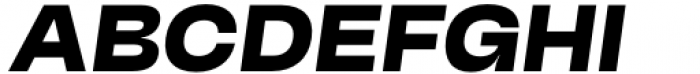 Herokid Semi Bold Expanded Italic Font UPPERCASE