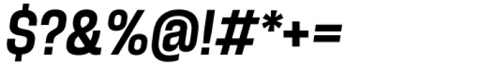 Herokid Semi Bold Narrow Italic Font OTHER CHARS