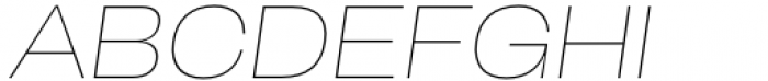 Herokid Thin Expanded Italic Font UPPERCASE