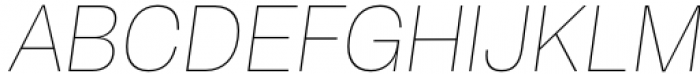 Herokid Thin Italic Font UPPERCASE