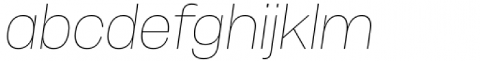 Herokid Thin Italic Font LOWERCASE