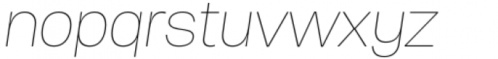Herokid Thin Italic Font LOWERCASE