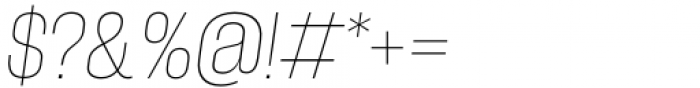Herokid Thin Narrow Italic Font OTHER CHARS