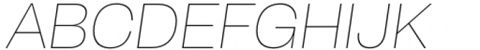 Herokid Thin Wide Italic Font UPPERCASE