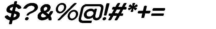 Heroxin Italic Font OTHER CHARS