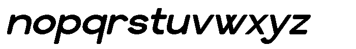 Heroxin Italic Font LOWERCASE