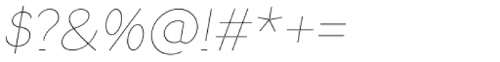 Herrmann Thin Italic Font OTHER CHARS
