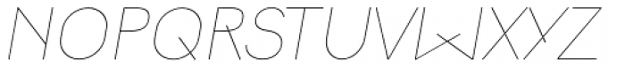Herrmann Thin Italic Font UPPERCASE
