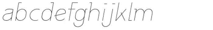 Herrmann Thin Italic Font LOWERCASE