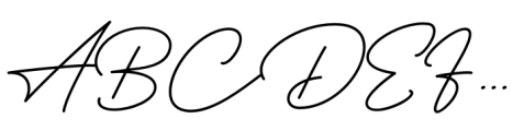 Hertine Regular Font UPPERCASE