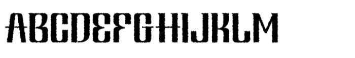 Hervia Distort Font UPPERCASE