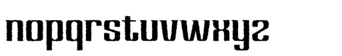 Hervia Distort Font LOWERCASE