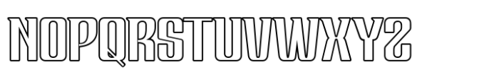 Hervia Outline Font UPPERCASE