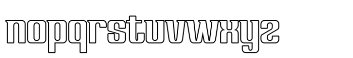 Hervia Outline Font LOWERCASE