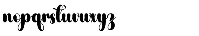 Hesalyn Script Font LOWERCASE