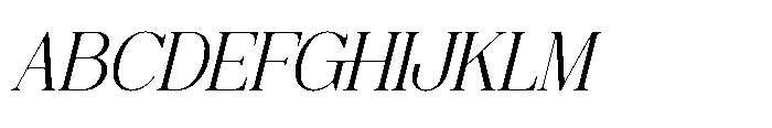 Hesay Verso Italic Font UPPERCASE