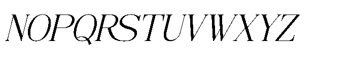 Hesay Verso Italic Font UPPERCASE