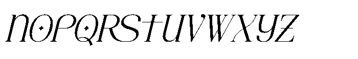 Hesay Verso Italic Font LOWERCASE