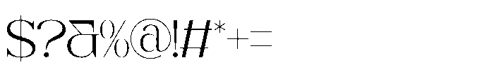 Hesay Verso Regular Font OTHER CHARS