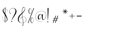 Hesti script Regular Font OTHER CHARS