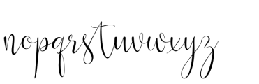 Hesti script Regular Font LOWERCASE
