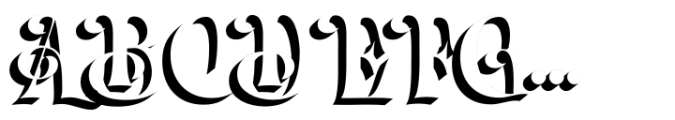 Hestrial 3D Shadow Font UPPERCASE