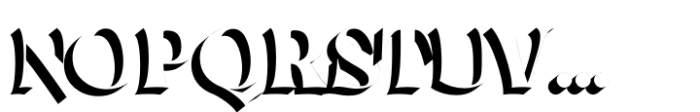 Hestrial 3D Shadow Font LOWERCASE