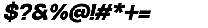 Heuvel Grotesk Black Italic Font OTHER CHARS