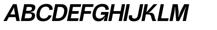 Heuvel Grotesk Bold Italic Font UPPERCASE