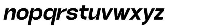 Heuvel Grotesk Bold Italic Font LOWERCASE