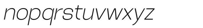 Heuvel Grotesk Extra Light Italic Font LOWERCASE