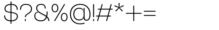 Heuvel Grotesk Extra Light Font OTHER CHARS