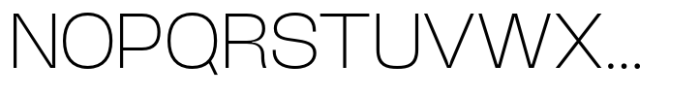 Heuvel Grotesk Extra Light Font UPPERCASE