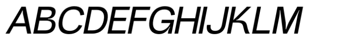 Heuvel Grotesk Medium Italic Font UPPERCASE