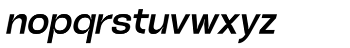 Heuvel Grotesk Semi Bold Italic Font LOWERCASE