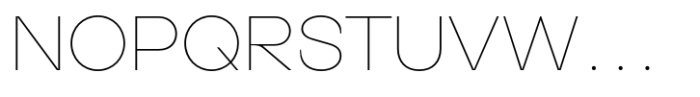 Heveria Hairline Font UPPERCASE