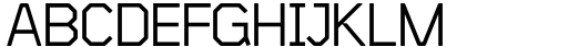 Hex Metric Regular Font UPPERCASE