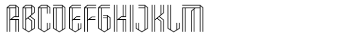 Hexagreat Outline Font UPPERCASE