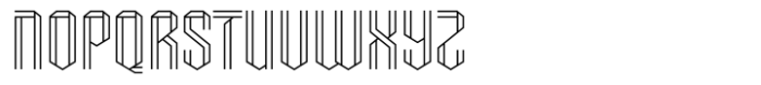 Hexagreat Outline Font UPPERCASE